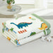 Dinosaur Delight Summer Quilt for Kids - Fun Floral Patterns for Boys' Room Decor