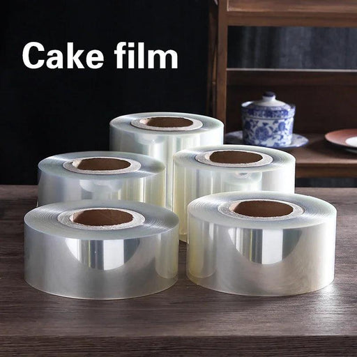 Chic Clear Mousse Cake Wrap Set with Elegant Foil and Secure Closure - Premium Dessert Presentation Solution