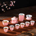 Handcrafted Jade Porcelain Tea Set with Portable Travel Case: A Touch of Elegance Anywhere