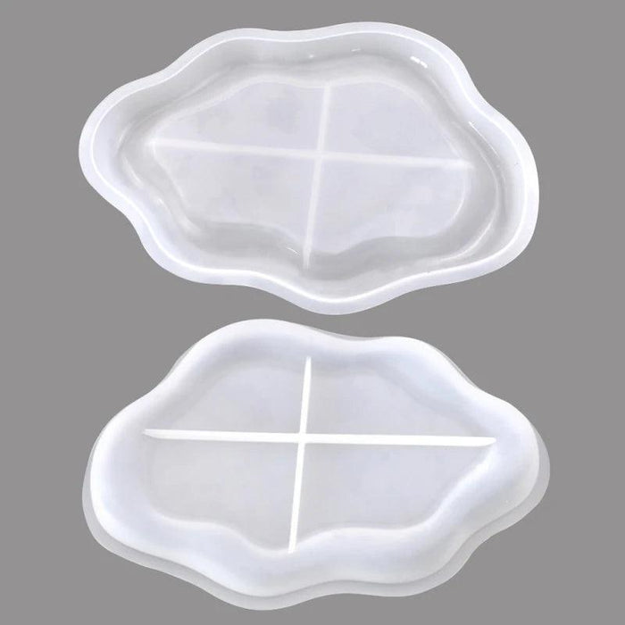 Cloud Coaster Silicone Mold – DIY Epoxy Resin Tray for Storage, Handmade Aromatherapy & Desktop Decoration