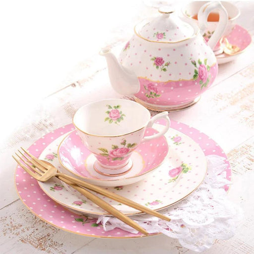 Elegant Nordic Bone China Tea Party Tableware Collection for Luxurious Moments