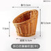 Elegant Imitation Rattan Snack and Dessert Serving Plate for Afternoon Gatherings