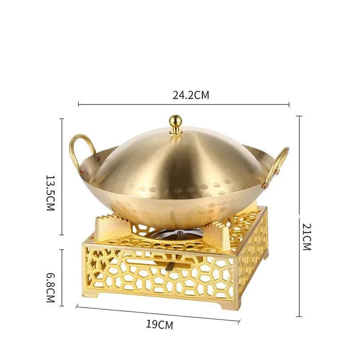 Solo Copper Hotpot Adventure: High-Quality Single Person Set with Quick Delivery