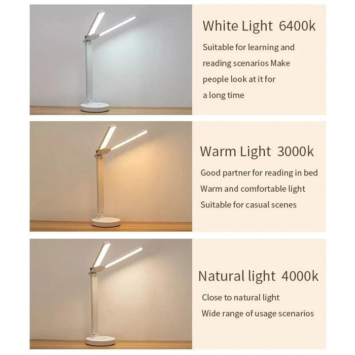 Contemporary Touch-Sensitive LED Desk Lamp – Customizable Brightness and Eye-Friendly Design for Home and Office Use