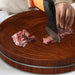 Ergonomic Hardwood Round Chopping Board - Premium Double-Sided Culinary Essential