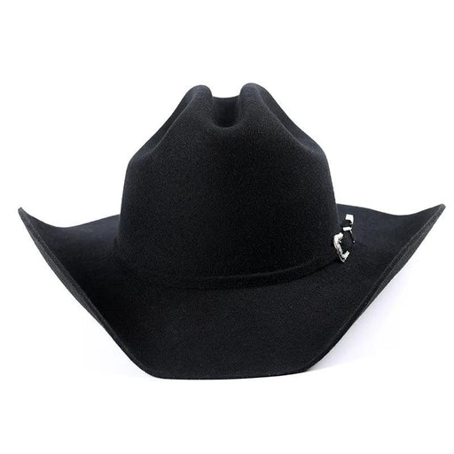 Elegant 100% Wool Cowboy Fedora Hat - XL Size with Unique Raw Edge Brim & Luxurious Satin Lining