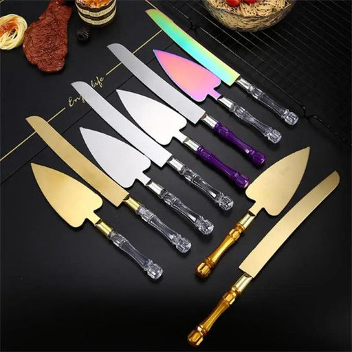 Ergonomic Stainless Steel Knife Set for Bread Cutting and Cake Decoration