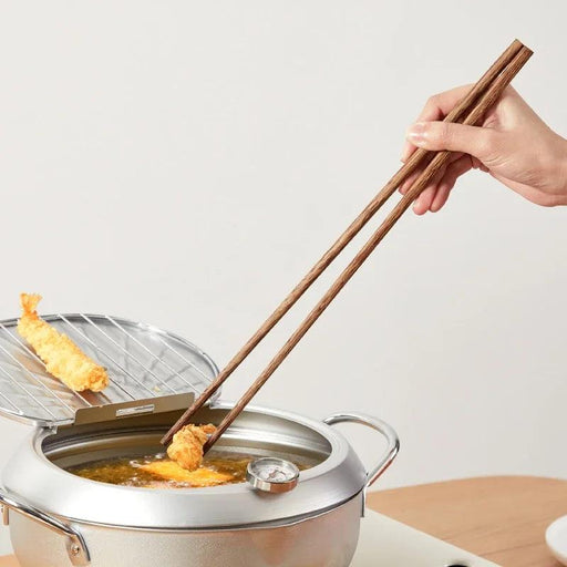 Premium Heat-Resistant Wooden Chopsticks for Hot Pot and Noodles - Comfortable and Durable Design