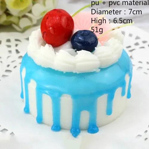 Realistic Faux Fruit Cake Display Model for Home Decor and Photography - 1 Piece Artificial Dessert Prop