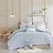 Brooklyn Cotton Jacquard Comforter Set with Tufted Chenille Dots and Matching Shams