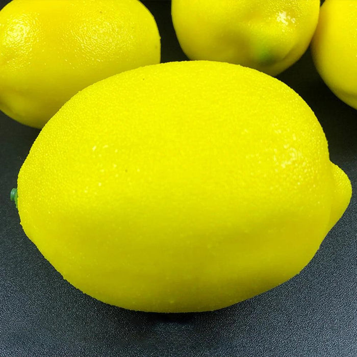 12pcs Realistic Faux Lemons - Artificial Fruit Decoration for Kitchen and Home Styling