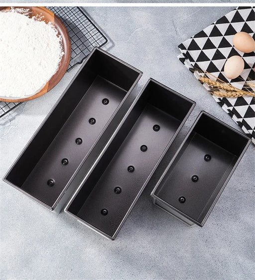 Bake Boss Bread and Cake Baking Set - Premium Aluminum Non-stick Tray with Lid and Multiple Sizes for DIY Bakery Treats