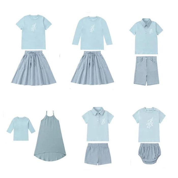 Kids' Summer Muslin Outfit Set