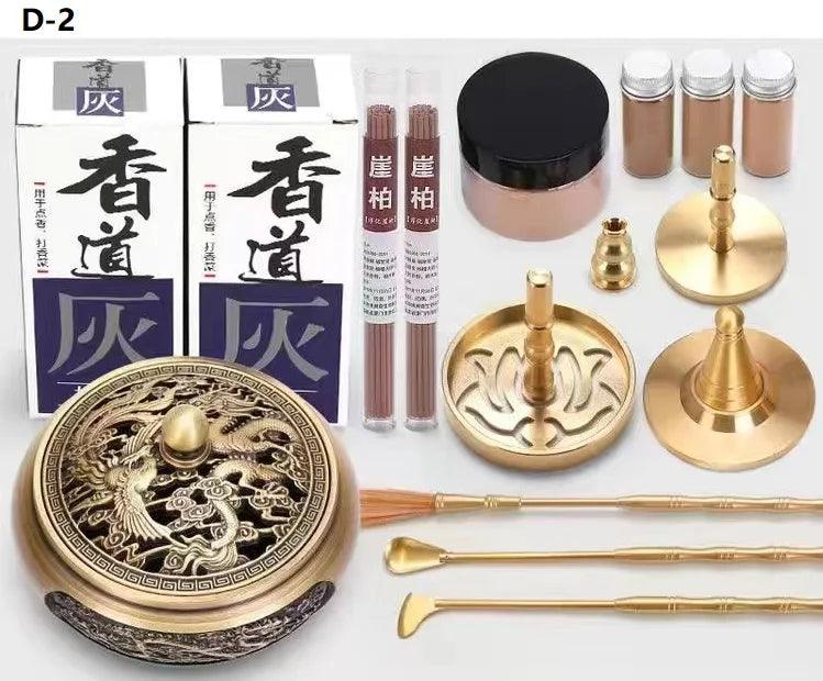 Brass Incense Creation Kit - Versatile Incense Burner Accessories for Yoga, Meditation, and Home Fragrance