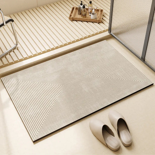 Luxury Diatom Mud Bathroom Mat Set - Stylish Water-Absorbent Toilet Bundle