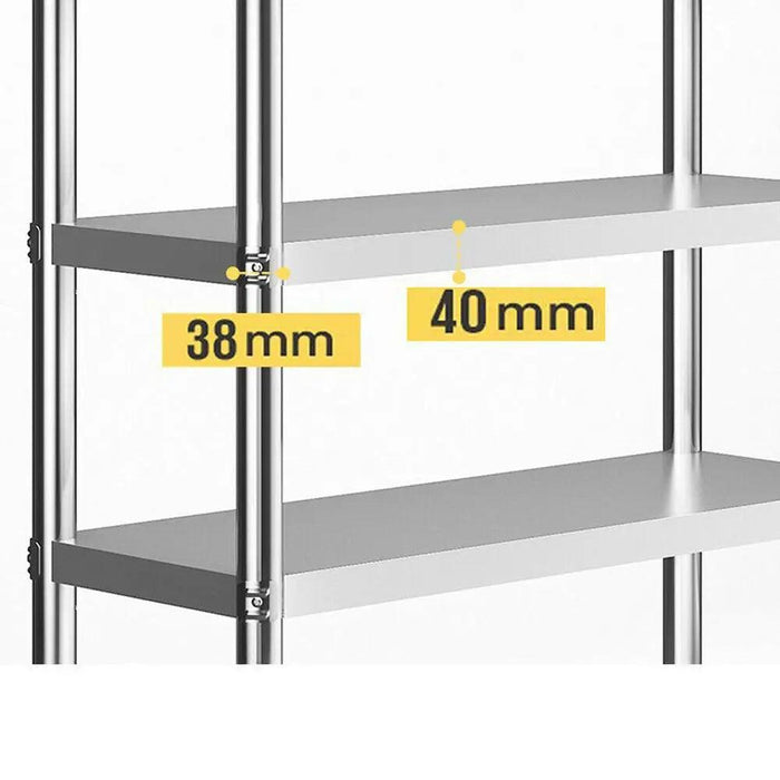 Premium Heavy-Duty Stainless Steel Storage Shelf