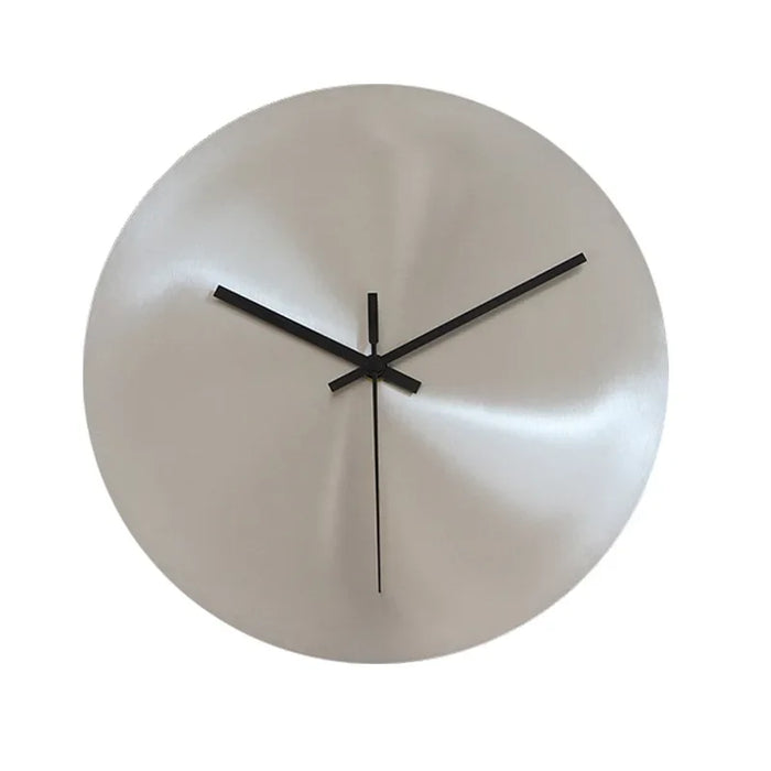 Sleek Industrial Silent Round Clock - Elegant Minimalist Timepiece for Modern Interiors