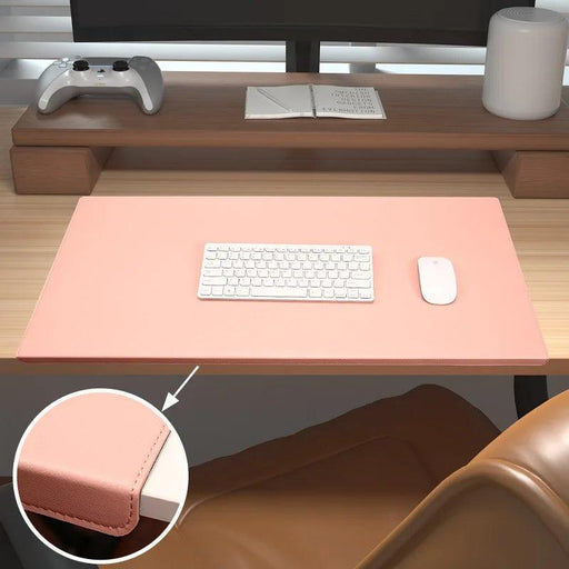 Ergonomic Leather Mousepad with Elbow and Wrist Support for Enhanced Desk Comfort