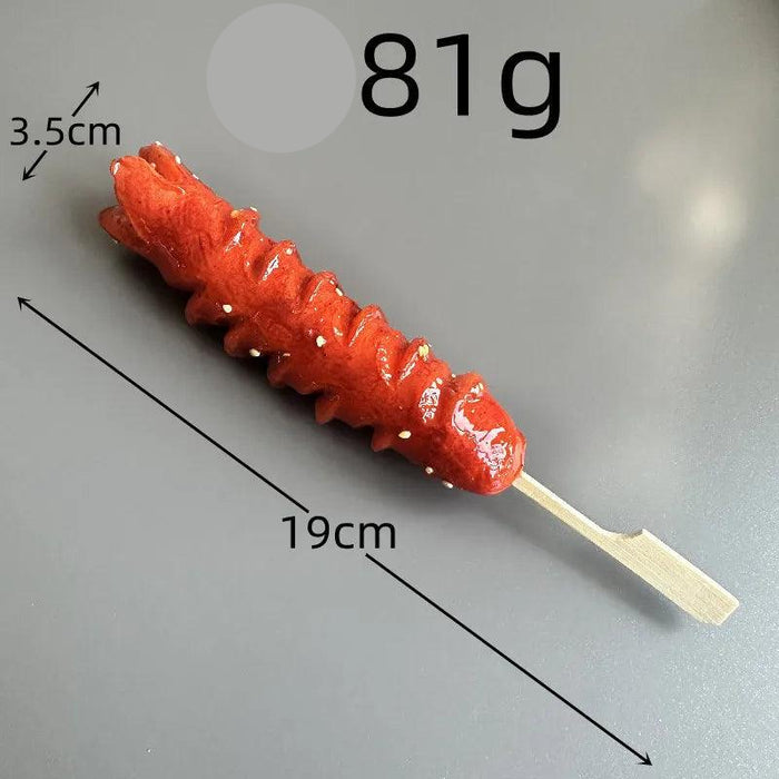 Japanese BBQ Skewer Simulation Model - Fake Food Display Prop for Kitchen and Night Market