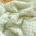 Elegant Green Plaid Double-Sided Summer Quilt - Luxurious Comforter for Queen Beds