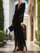 Sophisticated Asymmetrical Velvet Evening Dress with Alluring Deep V-neck