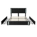 Luxurious Queen Bed with Smart LED Lighting, USB Charging, and Spacious Storage Options