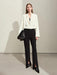 Sophisticated Spring Short Blazer with Structured Shoulder Pads - Chic Professional Outerwear