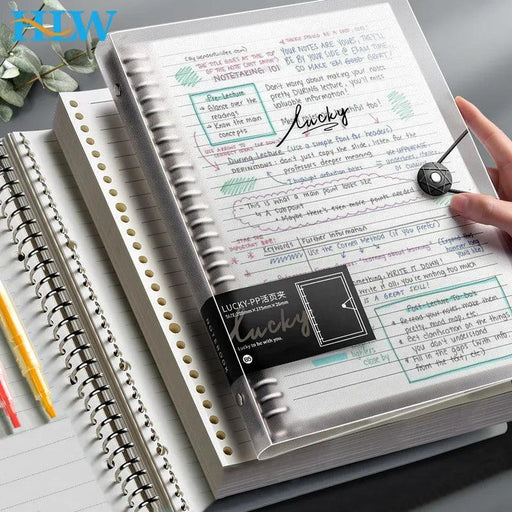 Clear Transparent Binder Notebook for Enhanced Organization