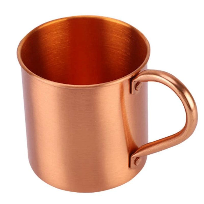 Handcrafted Pure Copper Cocktail Mug with Elegant Handle