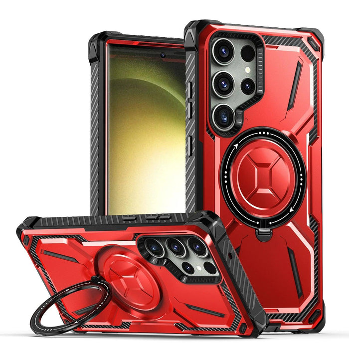 Samsung Galaxy S23 Ultra/S23+ Plus Rugged Military-Grade Shockproof Case with Magnetic Stand and MagSafe Support