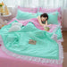 Chic Summer Lightweight Comforter with Ruffled Edges