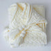 Charming Chenille Knit Throw Blanket with Delightful Pompoms - Cozy Elegance for Your Living Space