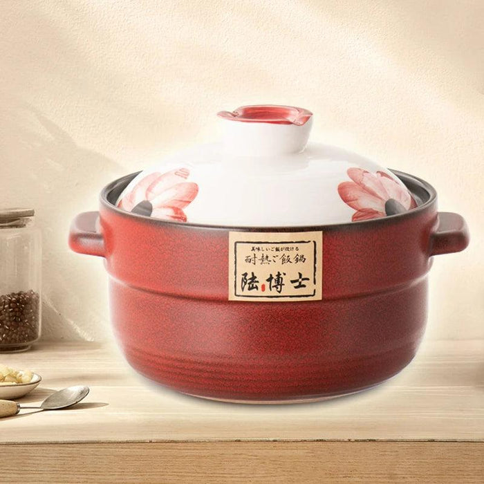 Versatile High-Heat Ceramic Casserole Pot Set for Stovetop Cooking