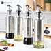 Chic Stainless Steel Oil Dispensing and Spice Jar Ensemble - Transform Your Cooking Journey