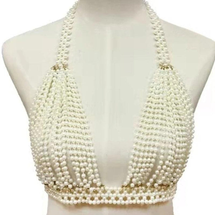 Pearl Elegance Choker and Body Chain Set