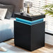 Modern Smart LED Nightstand with Customizable Ambiance and Integrated Charging Station