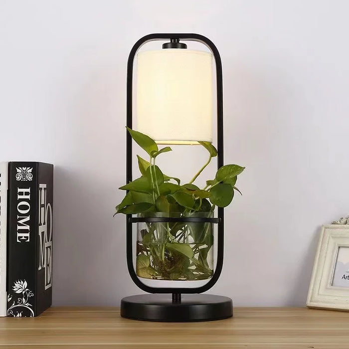 Art Deco Botanical Illumination Set - Table Lamp & Floor Lamp