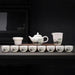 Luxurious Goat Fat Jade Porcelain Kungfu Tea Set for an Elevated Tea Experience