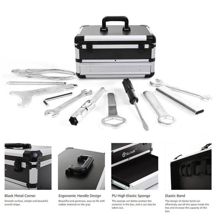 Ultimate Ergonomic Aluminum Toolbox with Organized Drawers - The Perfect Portable Storage Solution