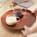 Elegant Japanese Wooden Serving Tray Set for Tea, Desserts, and More