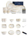 Korean Artistry-Inspired Elegant White Ceramic Dinnerware Set