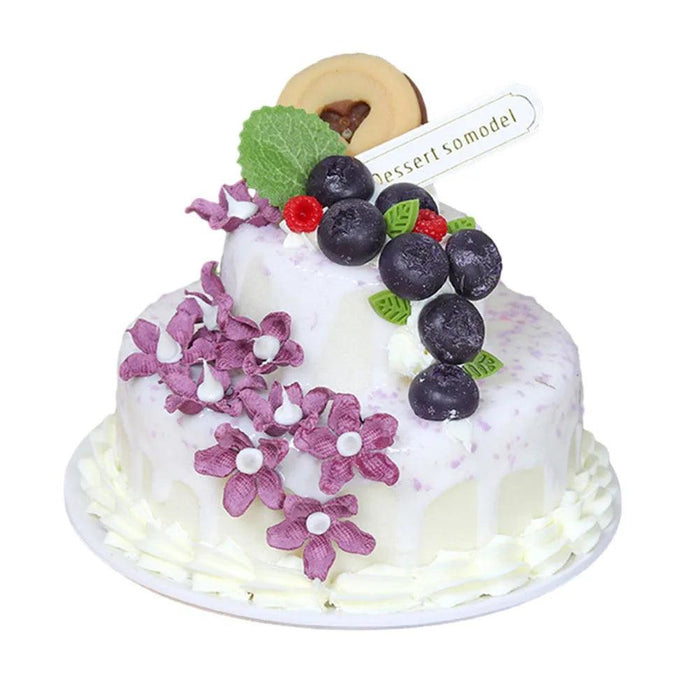 Elegant Faux Cake Model for Bakery Display and Photography - 1PC Decorative Food Replica