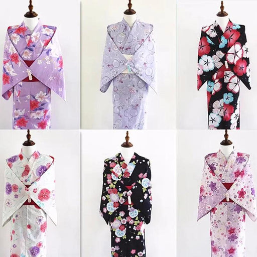 Elegant Japanese Women's Floral Kimono