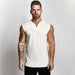 Men's V Neck Cotton Muscle Tank Top - Sleeveless Gym Wear for Bodybuilding and Fitness