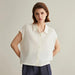 Summer Elegance: Women's Luxe Linen and Silk Polo Tops, Sweaters, and Cardigans