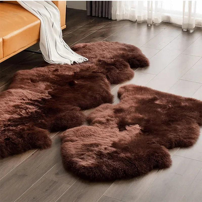 Sumptuous Authentic Australian Sheepskin Wool Area Rug - Cozy and Chic Home Accent Mat