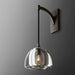 Elegant Semicircle Crystal Wall Sconce for Modern Interiors