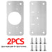 Stainless Steel Silver Hinge Repair Kit for Cupboards and Furniture Enhancement