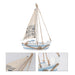 Opulent LED-Illuminated Nautical Sailboat Sculpture for Coastal Elegance