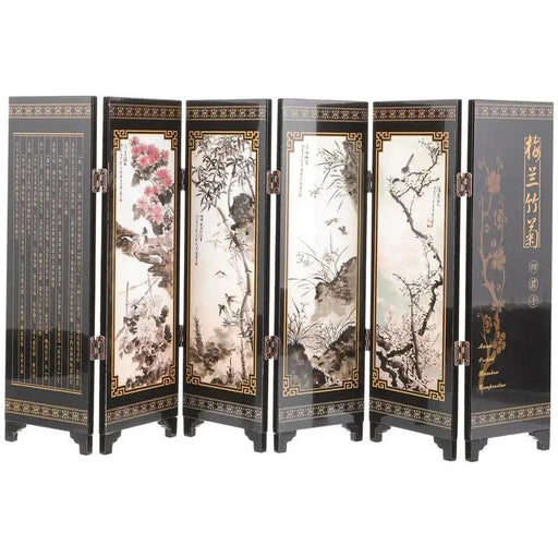 Elegant Mini Chinese Folding Screen for Decorative Home Division